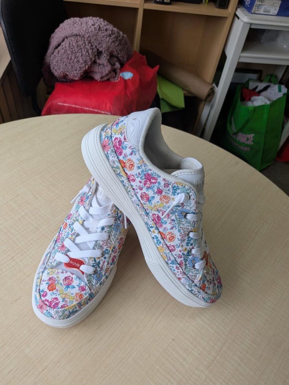 NIB Ecco Floral Womens' Sneakers, Size 11